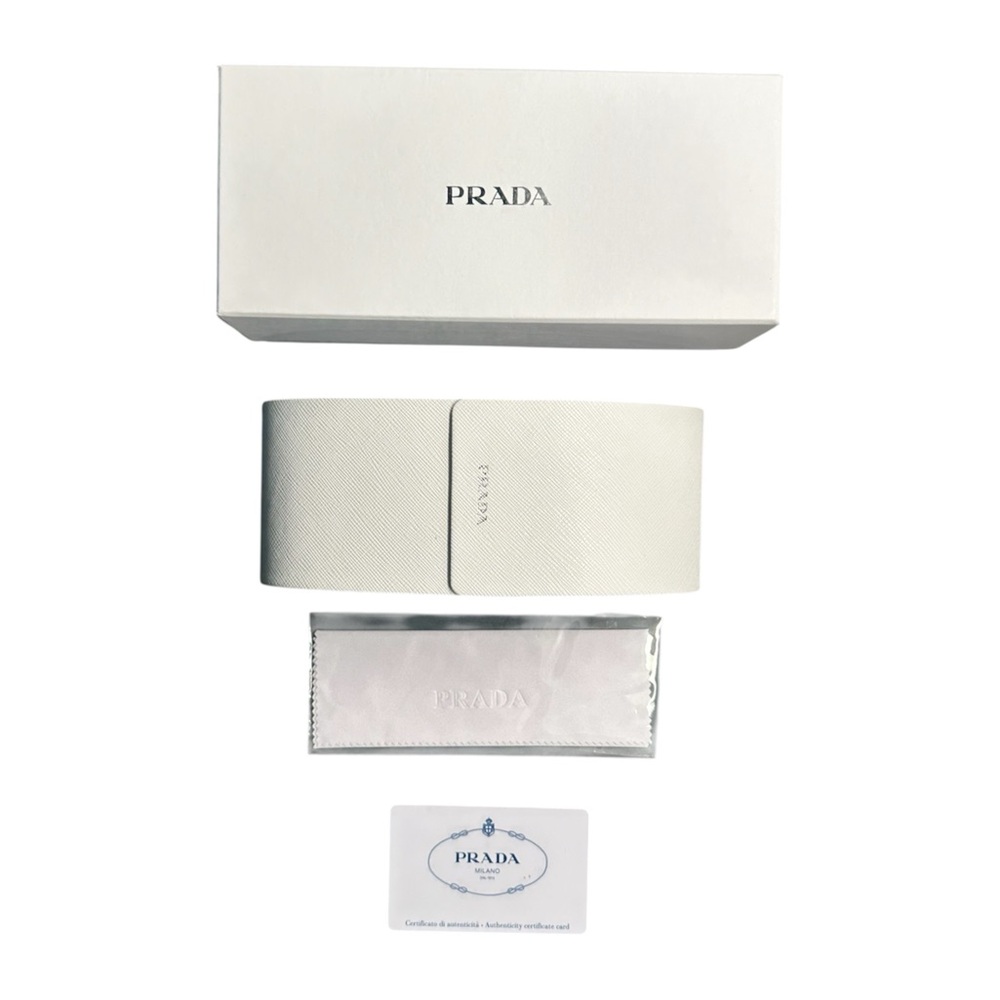 Prada Black Rectangular Mirrored Sunglasses Black… - image 6